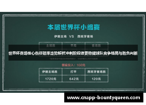 世界杯赛场核心伤停赔率走势解析冲刺阶段谁更稳健球队竞争格局与胜负判断